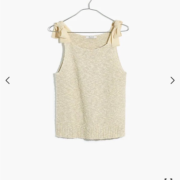 Madewell Highgate Tie-Strap Sweater Tank size L - Picture 4 of 8